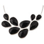 Jane Stone Fashion Statement Collar Necklace Vintage Openwork Bib Costume Jewelry
