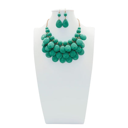 Jane Stone Fashion Statement Collar Necklace Vintage Openwork Bib Costume Jewelry