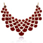 Jane Stone Fashion Statement Collar Necklace Vintage Openwork Bib Costume Jewelry