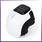 Smart Knee Massager - Wireless Electric Knee Massage Wrap with Pulse Technology, Heat Compress, 15 Intensity Levels & Adjustable Velcro Strap for Home, Office, Gym, Relaxation & Muscle Comfort