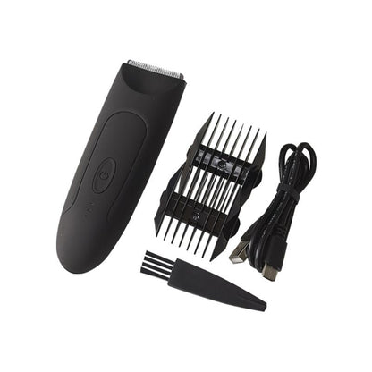 1pc USB Rechargeable Electric Groin Hair Trimmer Ball Trimmer For Men With Replaceable Ceramic Blade Heads; Waterproof Male Hygiene Razor