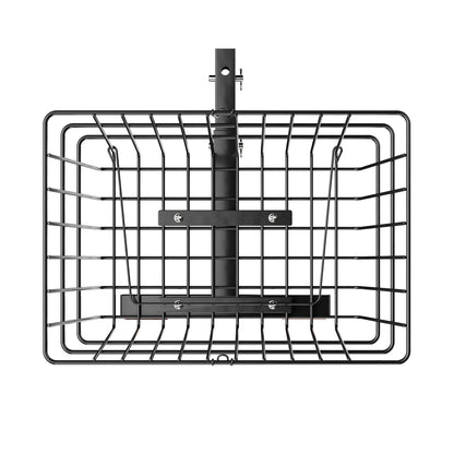Scooter Rear Basket, Heavy Duty Metal Wire Basket with Handle, Spacious Cargo Basket, Works with 1-inch Receiver, Compatible with Most Golden, Drive & Pride Mobility Scooter