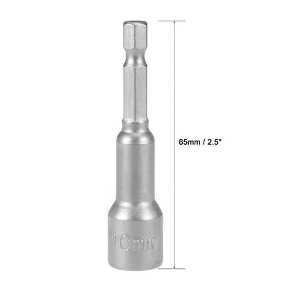 6mm-19mm impact Socket Magnetic Nut Screwdriver 1/4 hex key set Drill Bit Adapter for Power Drills Impact Drivers Socket kit