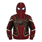 Kids Spider-->M.A.N Hoodies Hooded Zip Coat Jacket Top Outwear Fans Gift