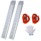 66" L Loading Ramps, 960lbs Capacity Loading Ramps for Pickup Trucks, Steel Motorcycle Ramp, Dirt Bike Ramp for Truck, Lawn Mower, Snowblower, ATV, Quad, Pack of 2 ,with 2pcs tie straps,1pair gloves