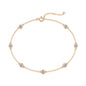 Dynamic Bubble - A fashionable jewelry bracelet and bangle set with Moissanite S925 sterling silver and Platinum-plated diamond