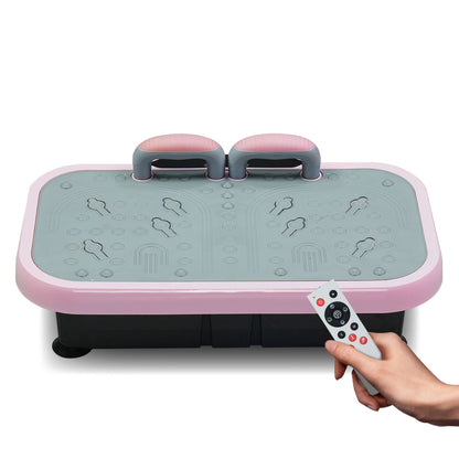Vibration Plate Fitness Platform with handle Whole Body Exercise Machine with 120 Speed Levels, Lymphatic Drainage, Fat Burning, and Weight Loss, Perfect for Women, Men, and Home Gym exercise