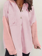 Drawstring Button Front Hoodie
