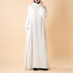 Everyday Crepe Turtleneck Abaya – Relaxed Fit for All Seasons (MA384)