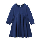 Girls Navy Dress & Hijab Set(MKG024)