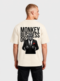 'Monkey Business Only' Oversized Graphic Tee