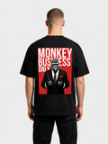'Monkey Business Only' Oversized Graphic Tee