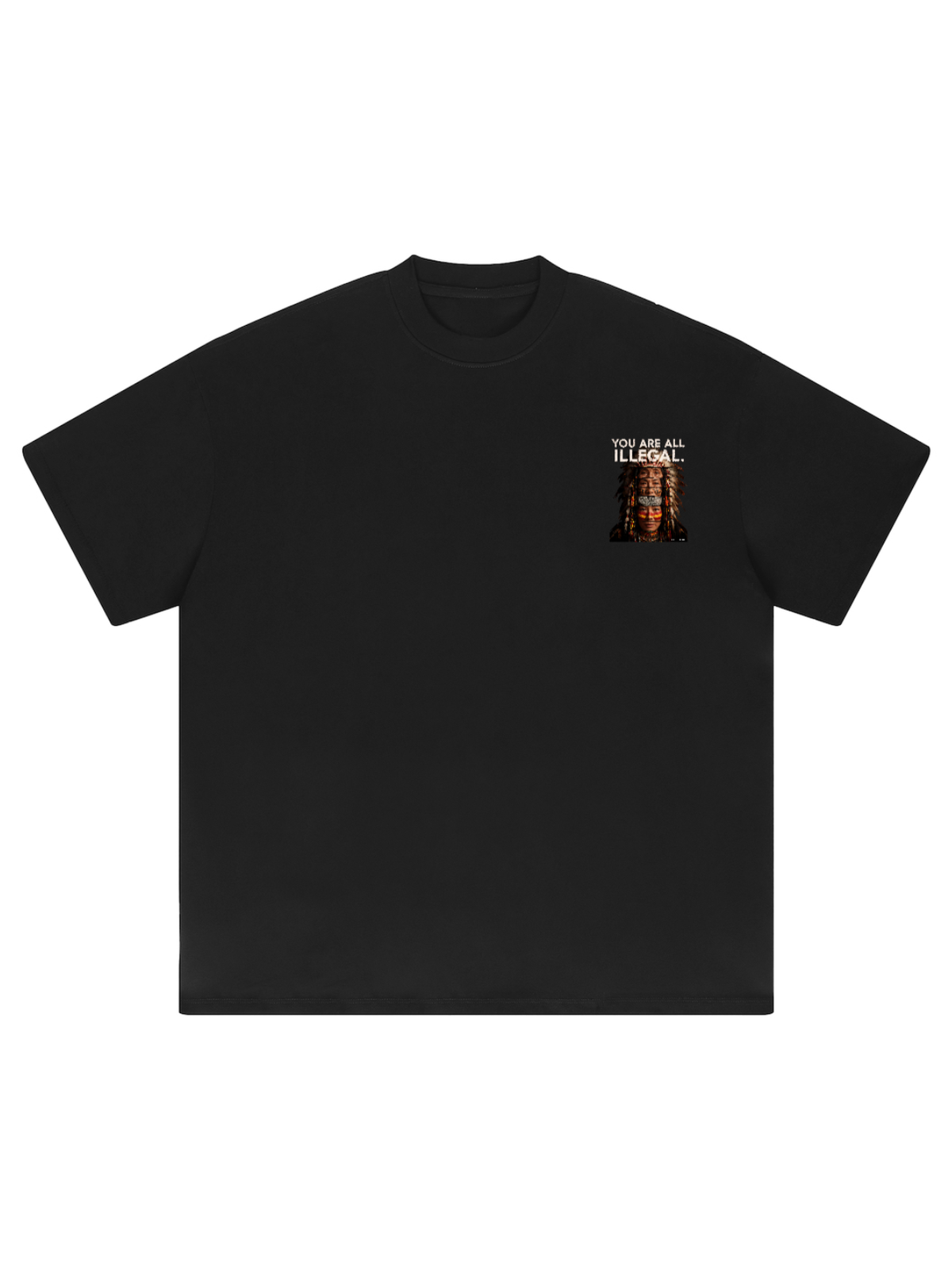 'You Are All Illegal' Oversized Heavyweight Graphic Tee