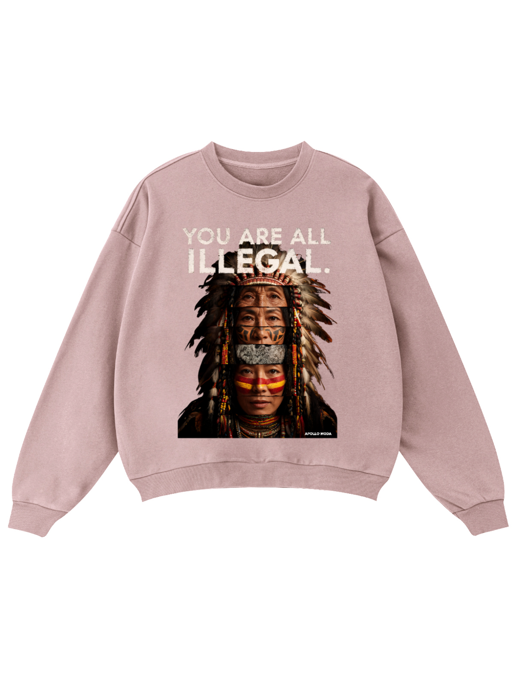 'You Are All Illegal' Oversized Sweatshirt